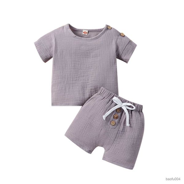 

clothing sets 0-18m newborn boys girls clothes outfits casual short sleeve shorts 2pcs summer infant boys girls clothing suits r230518, White