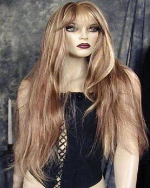 

new elegant blonde wigs long wavy wigs hair0123456783316969, Black;brown