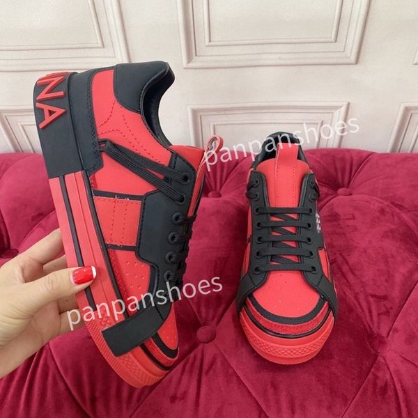 

2023new casual shoes brand women designer leather lace-up sneakers fashion lady flat running letters shoes sneaker, Black