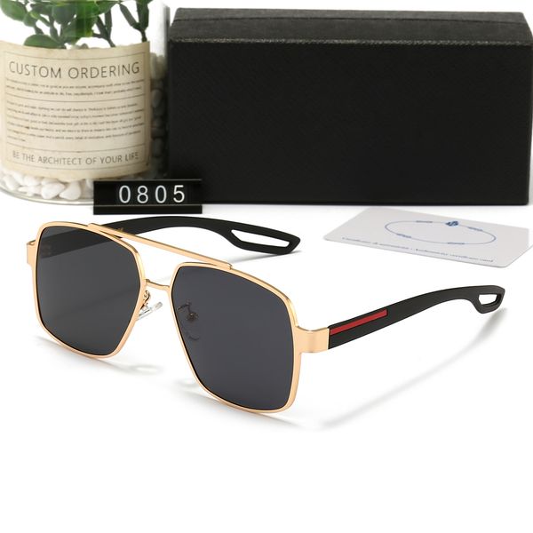 

mens luxury designer sunglasses women plated square metal frame fashion designer sunglasses anti uv400 polaroid lens outdoor beach eyeglasse, White;black