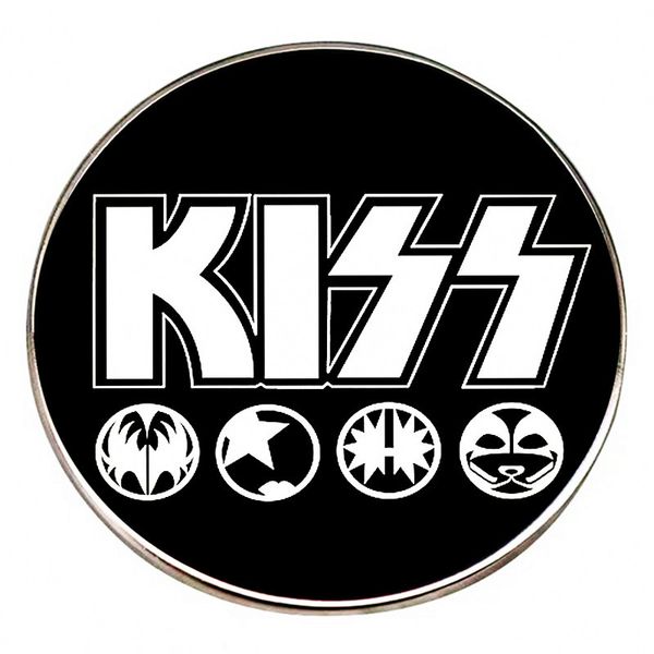 

rock band heavy metal music pin cute anime movies games hard enamel pins collect metal cartoon brooch backpack hat bag collar lapel badges, Blue
