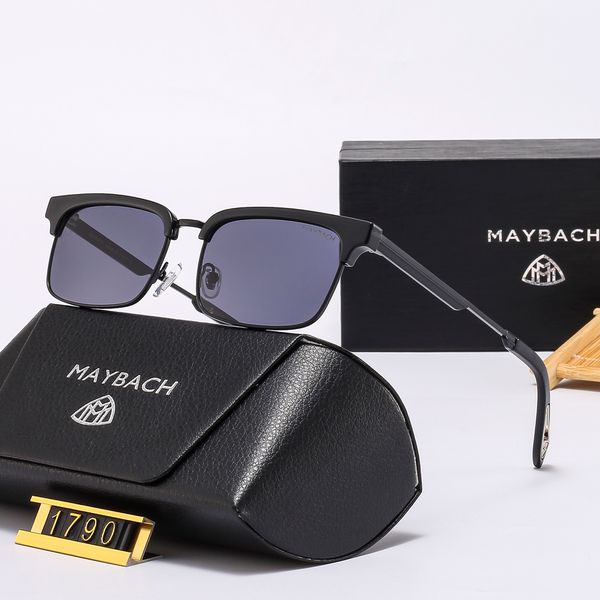 

large square metal frame glasses, men's and women's sunglasses, vu400, outdoor casual sunglasses, retro 1791, White;black