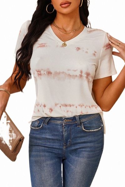 

sierra striped tie dye tee 2023 new 2023 new e8y0#, White