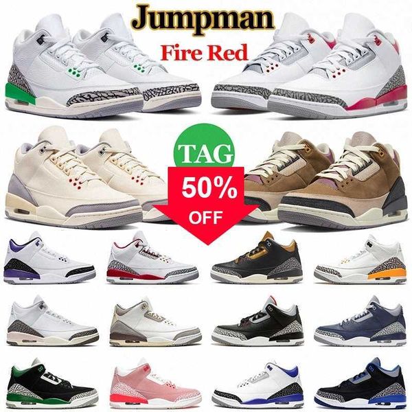 

2023 jumpman 3 3s basketball shoes men womens cardinal fire red cement black cat lucky green a ma maniere archaeo brown mens trainers jorden