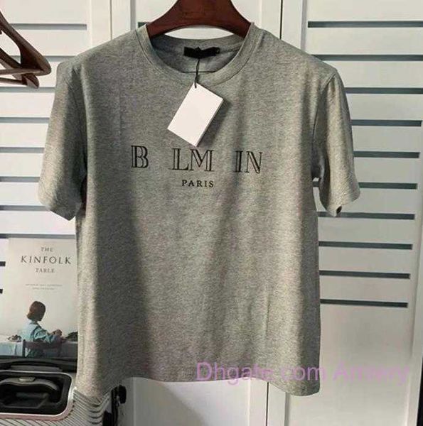 

2023 designer mens t-shirt shirts tees paris summer luxury branded womens balman tshirts letter short sleeve printed round neck loose print, White;black