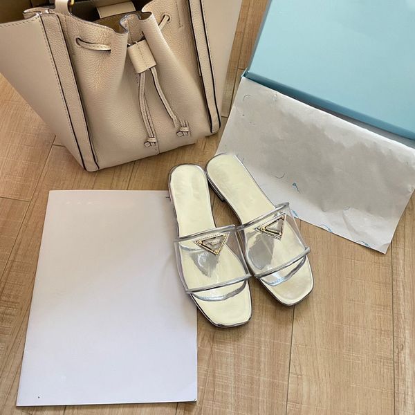 

early spring popular women's slippers heel imported transparent pvc soft breathable square head sandals full 35-42 17, Black