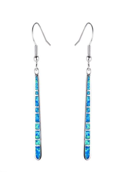 

fire opal dangle long drop hook earrings 925 silver plated womens engagement wedding party gift jewelrys1493083