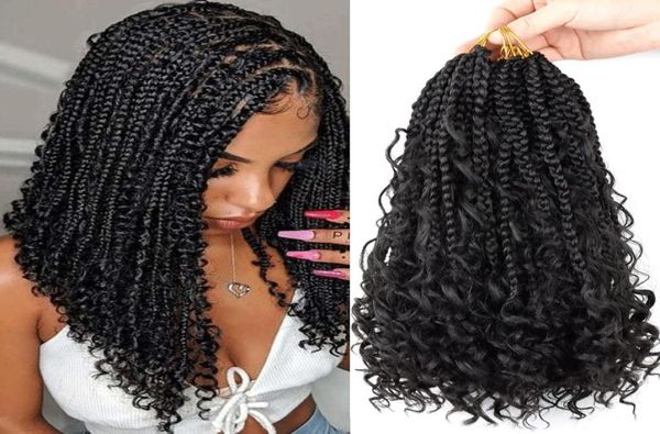 

phones automotive online shopping synthetic braiding black synthetic goddess curly 12 inch boho braids crochet hair bohemian bob b1191378, Black;brown