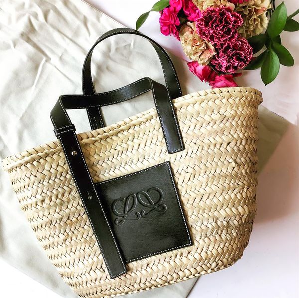 

a5 tote raffias basket summer beach bags womens straw anagram shoulder bag fold shopper handbag men luxury designer bucket weekend weave tra