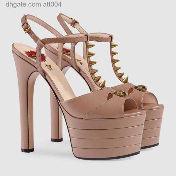 

6cm platform spiked rivets sandals women striped metallic 16cm heels pumps patent peep-toe wedding shoes mary jane size 34-44 beige 02', Black