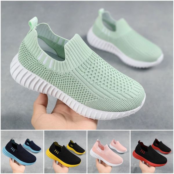 

2023 kid sports shoes spring and summer children casual breathable mesh running shoes large one footed outdoor walking sneakers kids light j, Black