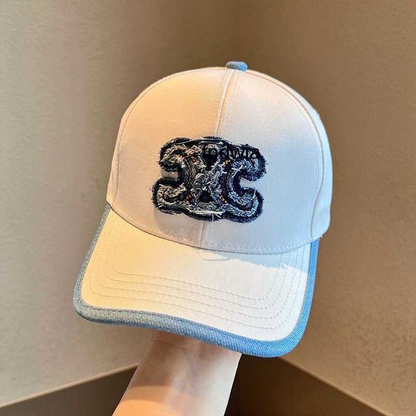 

baseball cap for men and women in spring and autumn new high-quality korean embroidery hardfashion hat with wide brim and sunscreen cap, Blue;gray
