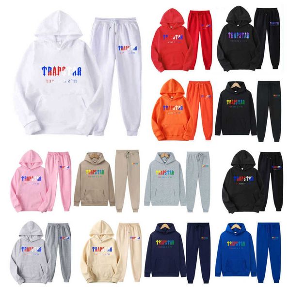 

classic mens t shirts tracksuit trapstar designer menst shirt sportswear sweatshirt letter print warmpieces set loose hoodies sweat pants br, White;black