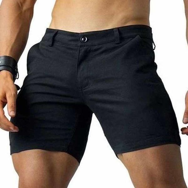 

men's shorts slim-fitting workwear shorts men's tight men back invisible zipper gay open crotch pants outdoor convenient short pan, White;black