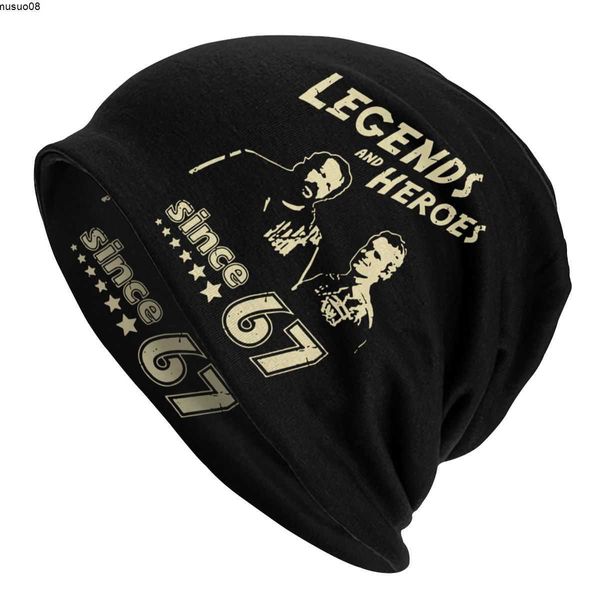 

beanie/skull caps bud spencer legends and hero since 67 bonnet hat knitting hats vintage street skullies beanies hats terence hill head wrap, Blue;gray