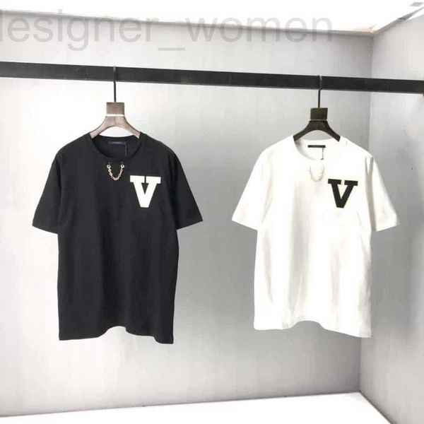 

men's t-shirts designer spring and summer new high grade cotton printing short sleeve round neck panel t-shirt size: m--xl-xxl-xxxl co, White;black