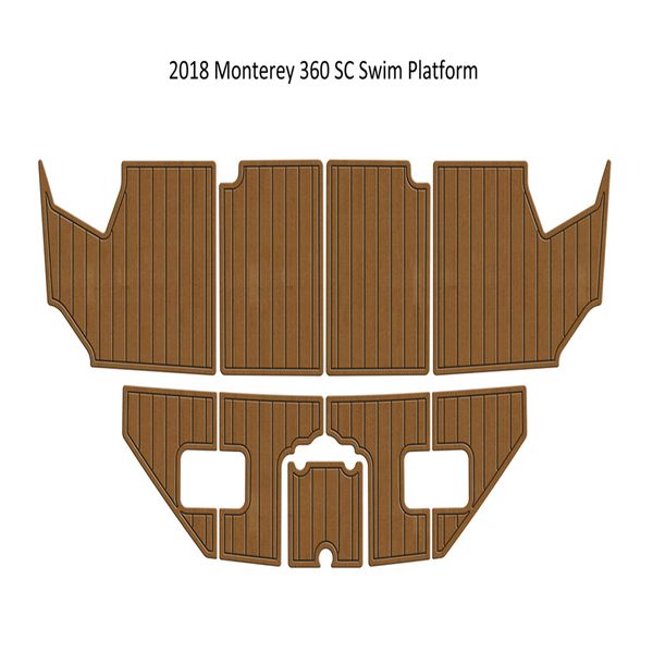 

2018 monterey 360 sc swim platfrom step pad boat eva foam faux teak deck floor