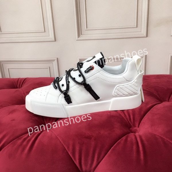 

casual shoes brand mens designer leather lace-up sneakers fashion lady flat running letters shoes sneaker, Black
