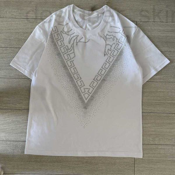 

men's t-shirts designer mens designer t shirt womens shirts fashion round neck tee suer cotton short sleeved tshirt pullo loose polo bf, White;black