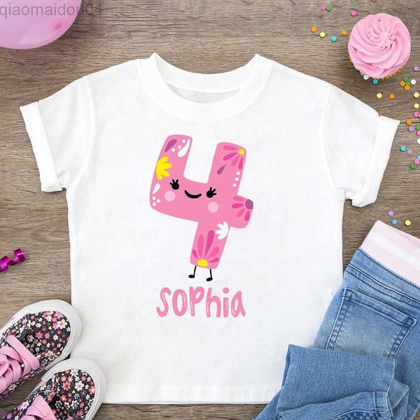 

t-shirts personalized birthday kids shirt custom name toddler t-shirt child birthday gift summer short sleeve tshirt girs boys clothes aa230, Blue