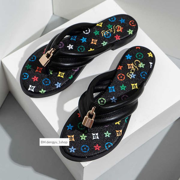 

summer slides metallic slide sandals flip flop slippers for women beach walk slippers fashion printed slipper shoes casual low heel sippers, Black