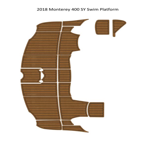 

2018 monterey 400 sy swim platfrom step pad boat eva foam faux teak deck floor