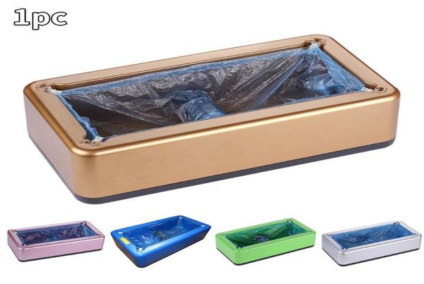 

home office protective disposable cleaning anti slip dustproof automatic shoe cover dispenser hygiene boot safety mechanical3927457, White;pink