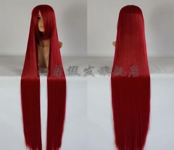

2018 new long dark red cosplay party wig hair 150cm012346853548, Black;brown