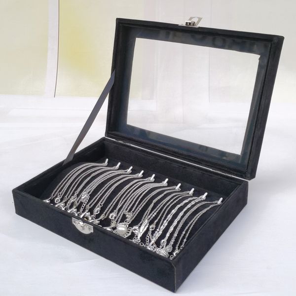 

jewelry stand black box bracelet box necklace arched small display flannel cover jewelry storage 230517