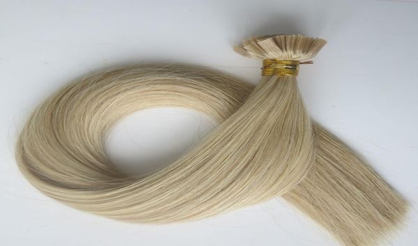 

100strands1set 100g pre bonded flat tip human hair extensions 18 20 22 24inch m27613 color brazilian indian keratin human hair2576501, Black