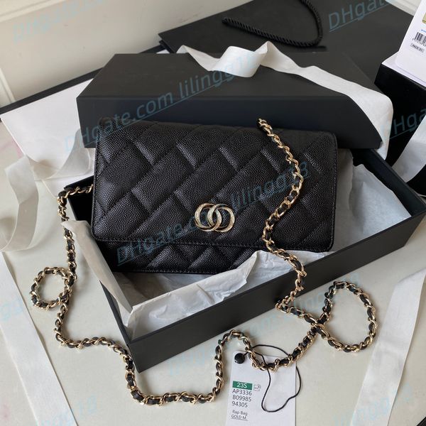 

fashion designer hand bags women shoulder bags gold chain purse genuine luxury versatile shoulder bags leather cross body bags tape box