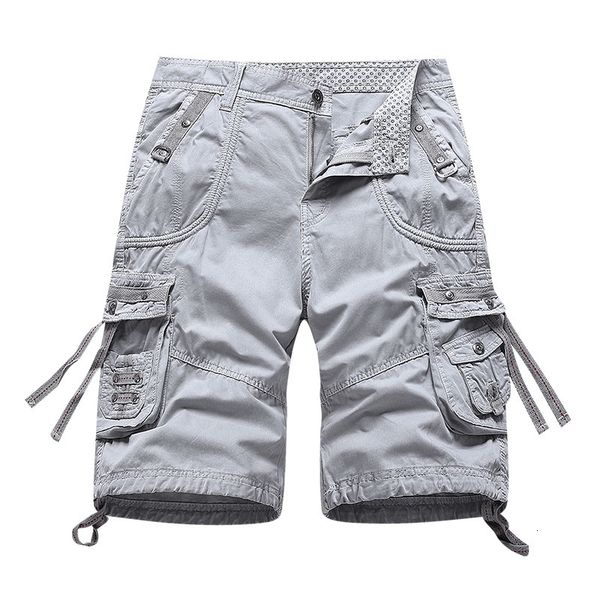 

men's shorts summer cotton men short pants loose absorb sweat cargo shorts men fashion overall short trousers mens casual work short 23, White;black
