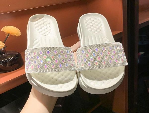 

summer slippers fashion thick soles high sequins fairy wind outdoor versatile casual comfortable beach sandals5248646, Black