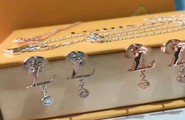 

fashion2020 luxury designer jewelry women earrings 2 colors jellery shiny rhinestones occasion designer earings pair designer ear4443786, Golden