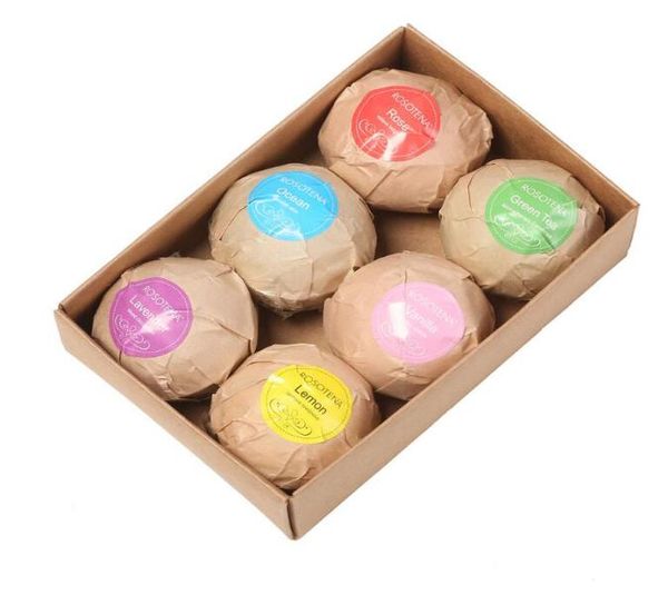 

bubble bath bombs gift set 60g rose cornflower lavender oregon essential oil lush fizzies scented sea salts balls handmade spa gif4666710