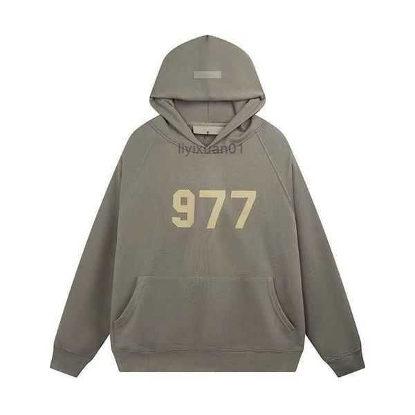 

essentialhoodie designer warm essen hoodie men's pullover sweatshirt black white gray male and female couple style casual simple printe