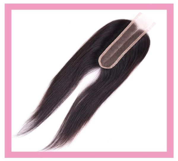 

peruvian human hair lace closure 2x6 lace size virgin hair natural color straight 2 by six closure with baby hair2755730, Black;brown