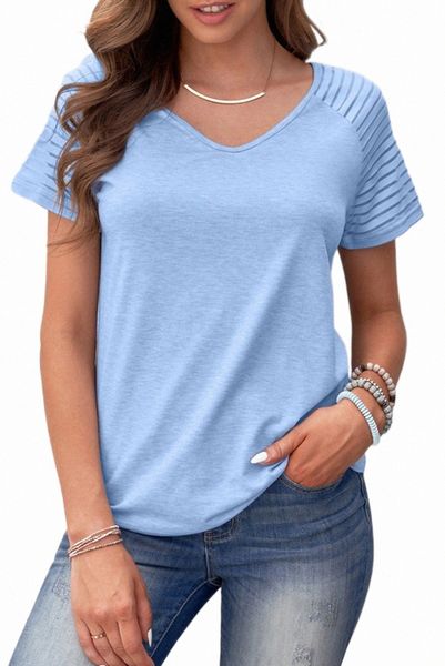 

striped raglan sleeve tee 2023 new 2023 new d5fg#, White