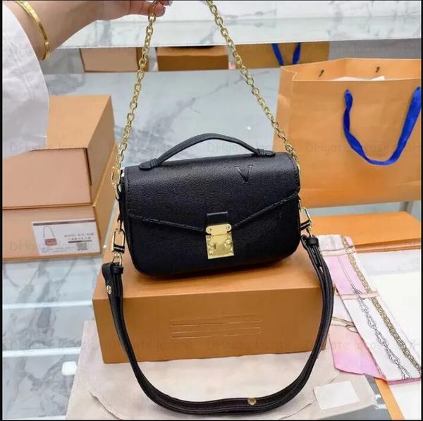 

luxurys messenger bag women handbags purses two strap designers crossbody classic hasp emboss shoulder bags small evening bag with box