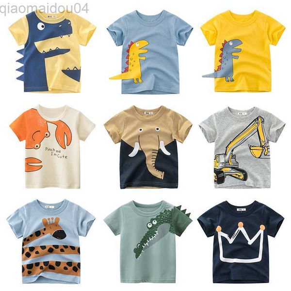 

t-shirts children's t-shirt children for boys a boy girls kids kid's shirts child baby toddler cotton cartoon tee clothing short, Blue