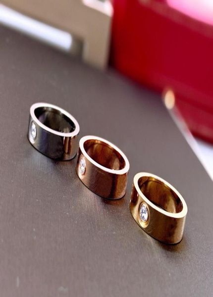 

have stamp three stone style rings couples jewelry ring0125432663, Golden;silver