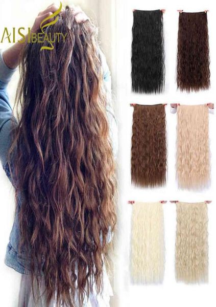 

aisi beauty long clips in hair extension synthetic natural hair water wave blonde black brown red 22quot 28039039 for wome5092909