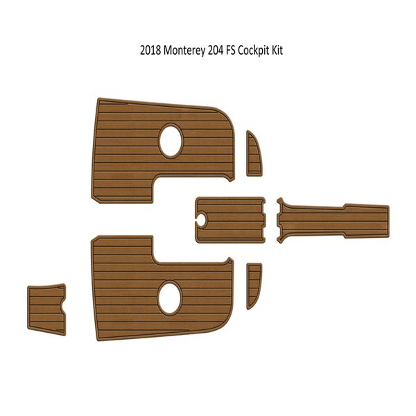 

2018 monterey 204 fs cockpit pad boat eva foam faux teak deck floor mat flooring