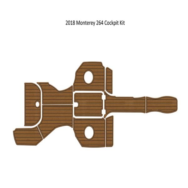 

2018 monterey 264 cockpit pad boat eva foam faux teak deck floor mat flooring