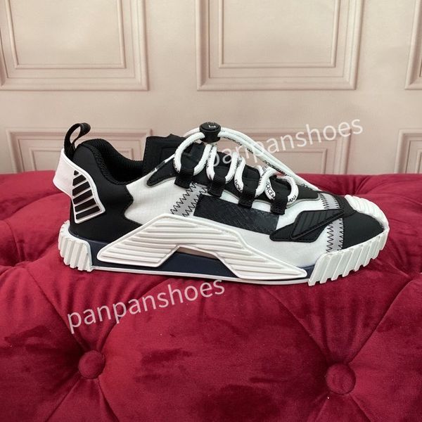 

casual shoes mens designer leather lace-up sneakers fashion lady flat running letters shoes sneaker2023, Black