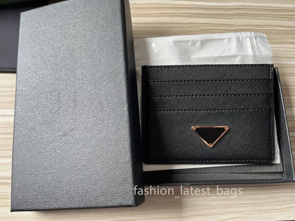 

designer card holders purse fashion womens men purses with box triangle double sided credit cards coin mini wallets p50117, Brown;gray