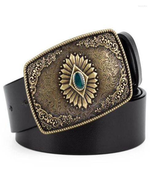 

belts pattern belt buckle bronze agio leather decoration joker fashion personality bulk cowboy6739227, Black;brown