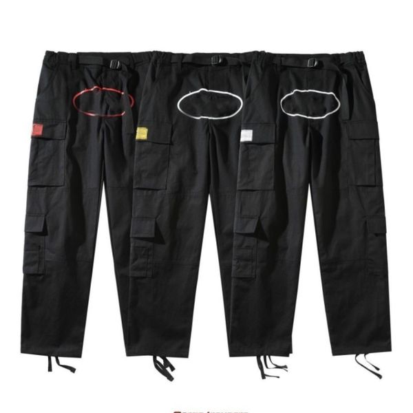 

mens designer pants cargo pants hip hop summer breathable pants pockets nylon pants work practical jogging pants size s-xxl, Black