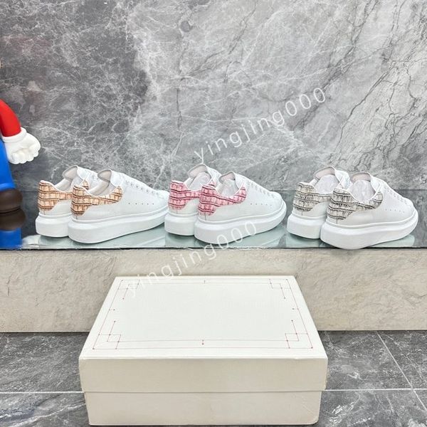 

fashion brand women quality designers sneakers camouflage casual shoes checkered studded flats mesh trainers2023, Black