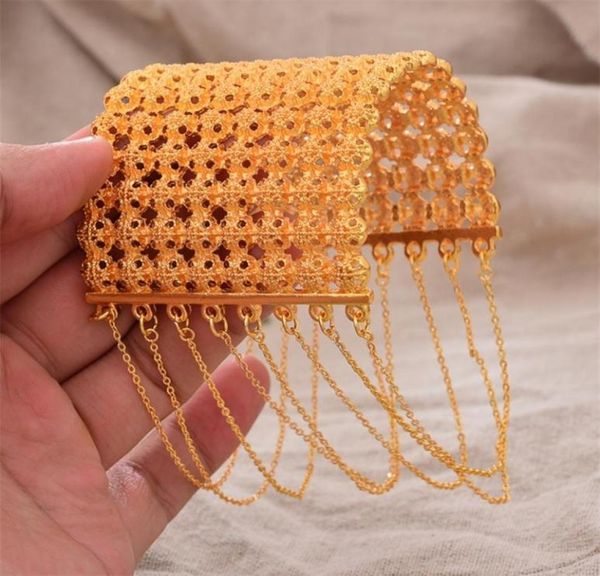 

dubai luxury 24k gold plated bangles for women anniversary wedding gifts african india bracelet femme jewelry bangle whole 2209436191, Black